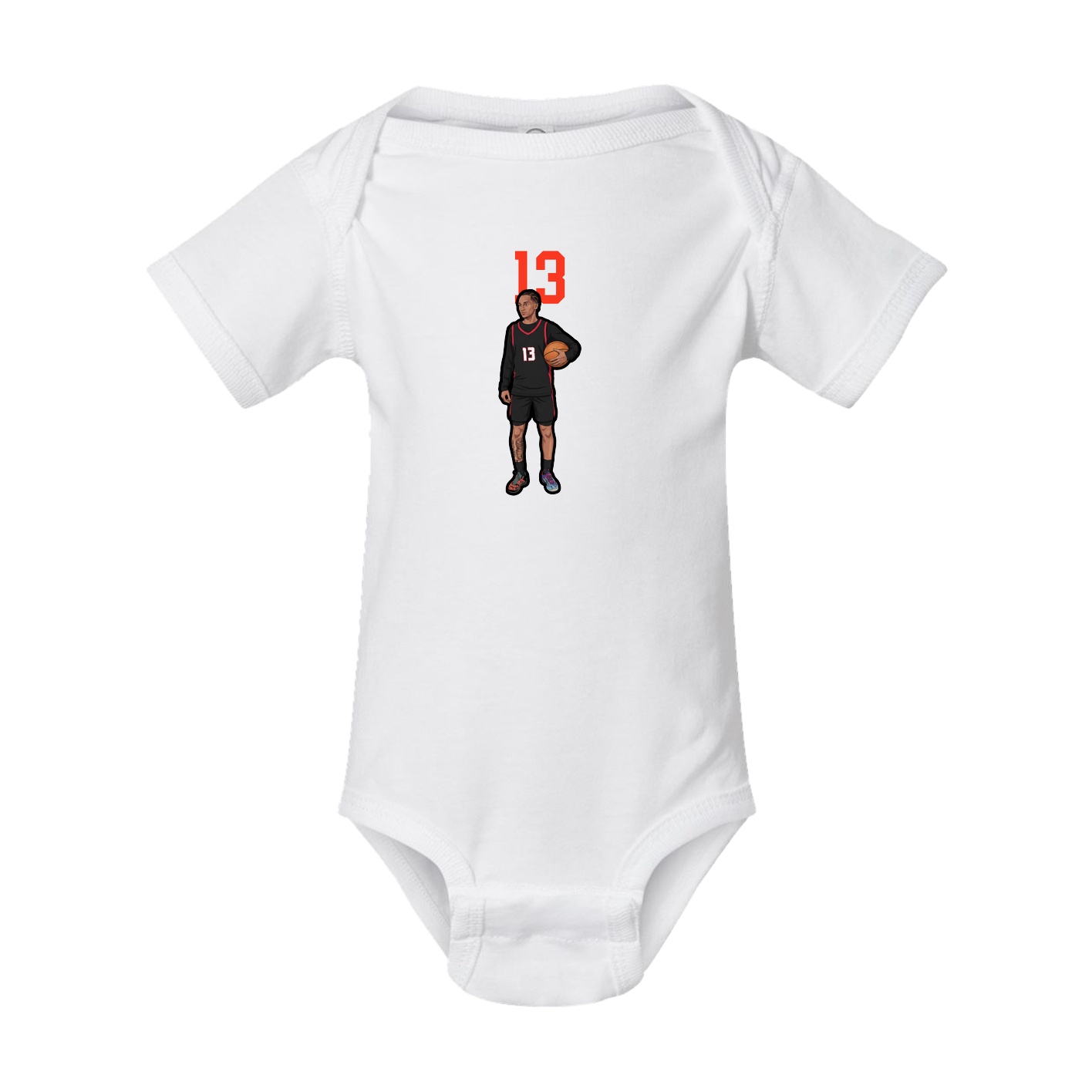 Baby Onesie — Number Top in White