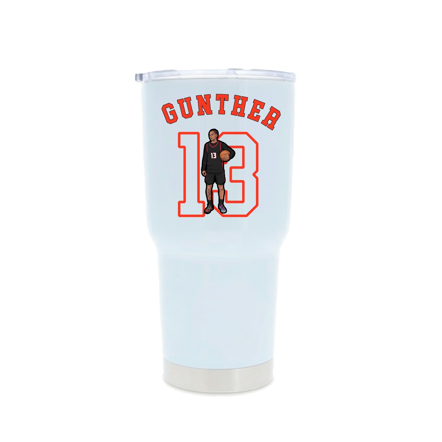30oz Stainless Steel Tumbler — Shirsey Arch in White