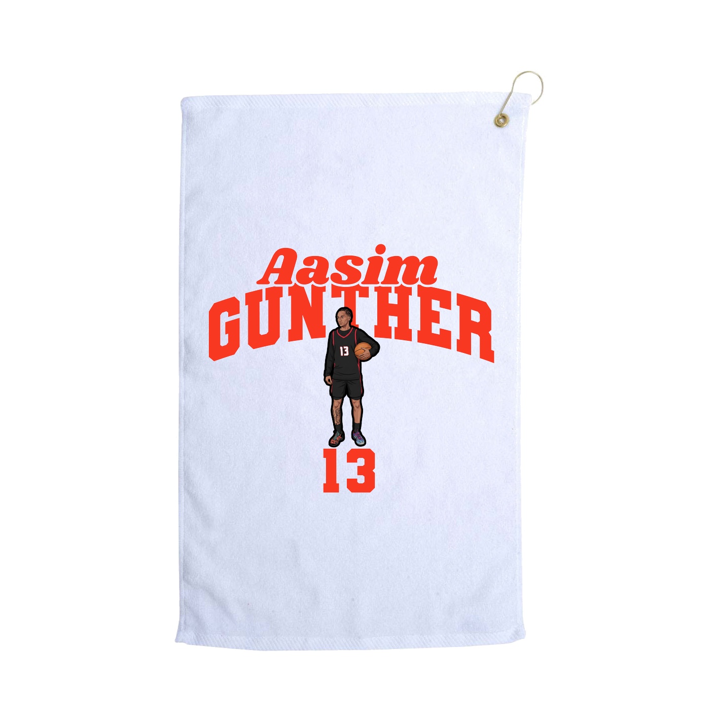 Golf Towel — Signature Arch in White