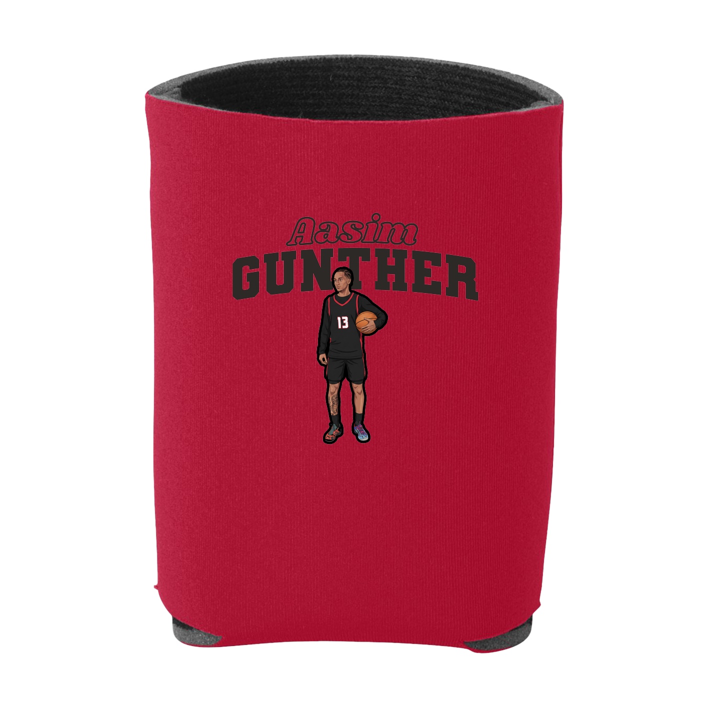 Can Holder — Name Arch in Red