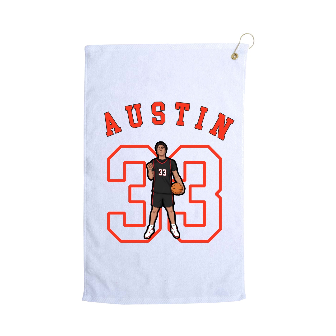 Golf Towel — Shirsey Arch in White