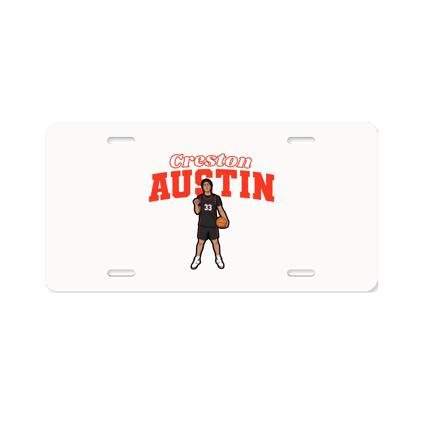 License Plate — Name Arch in Classic