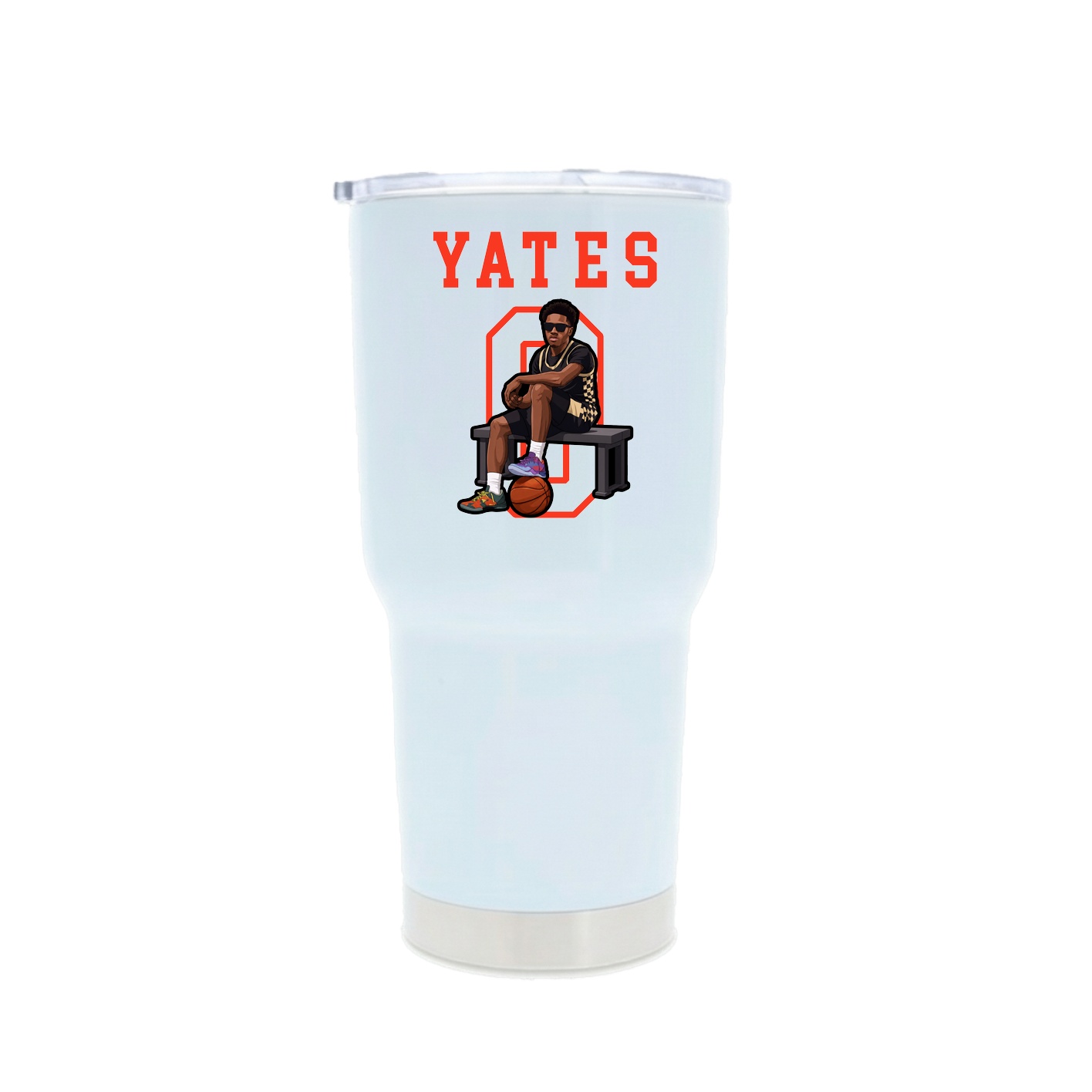 30oz Stainless Steel Tumbler — Shirsey in White