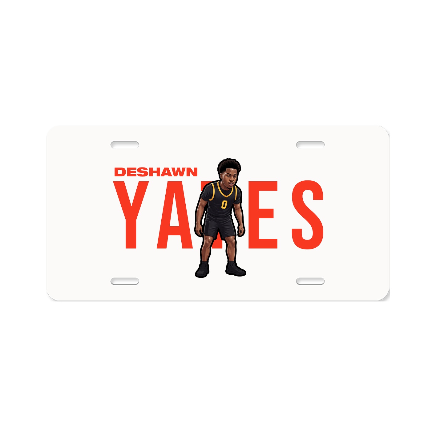 License Plate — Player Name in Classic