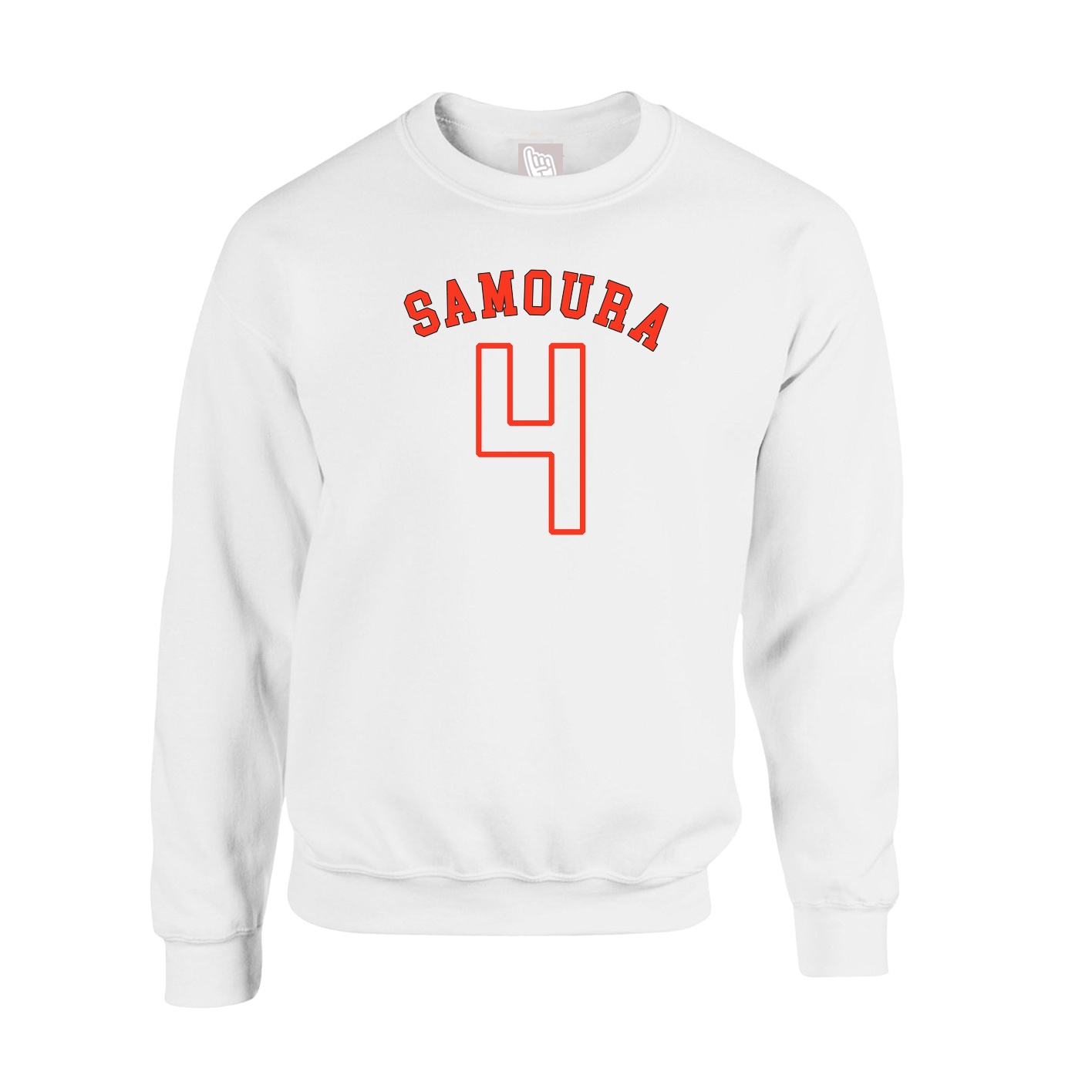 Fleece Crew — Shirsey Arch in White