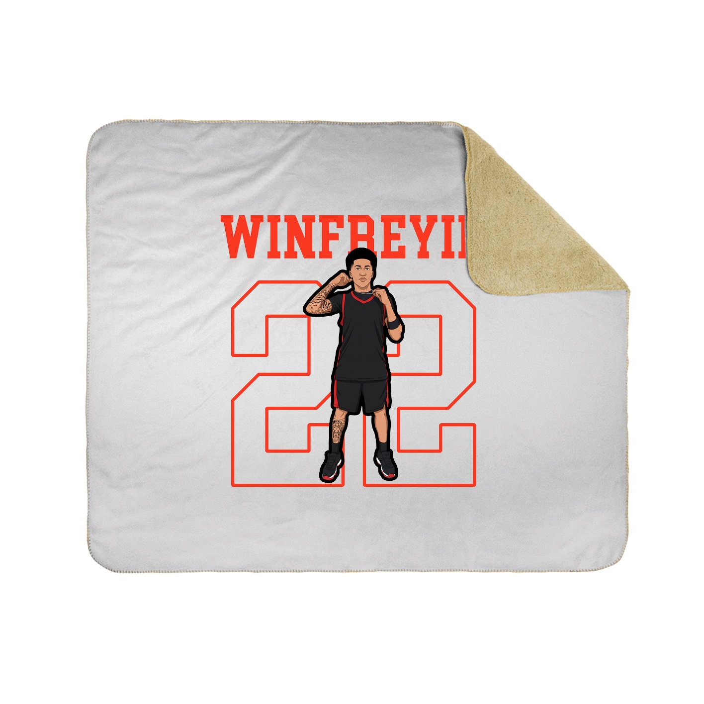 Throw Blanket — Shirsey in White