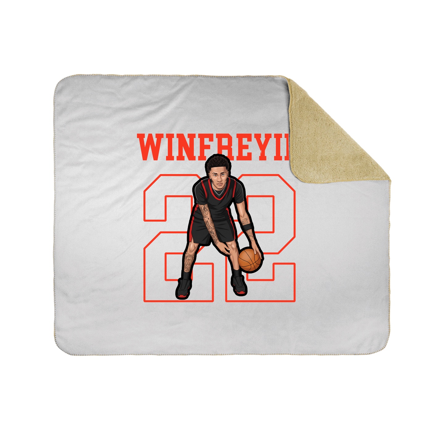 Throw Blanket — Shirsey in White
