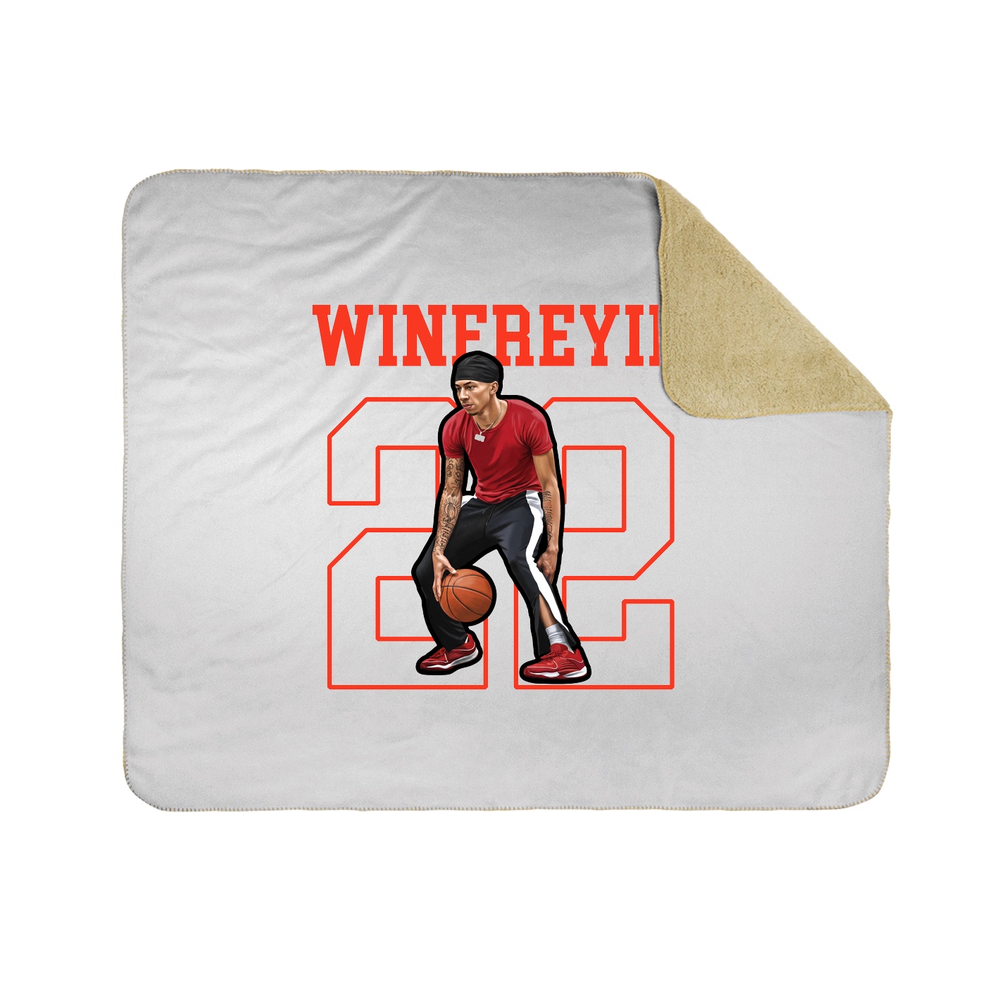 50x60 Sherpa Lined Throw Blanket