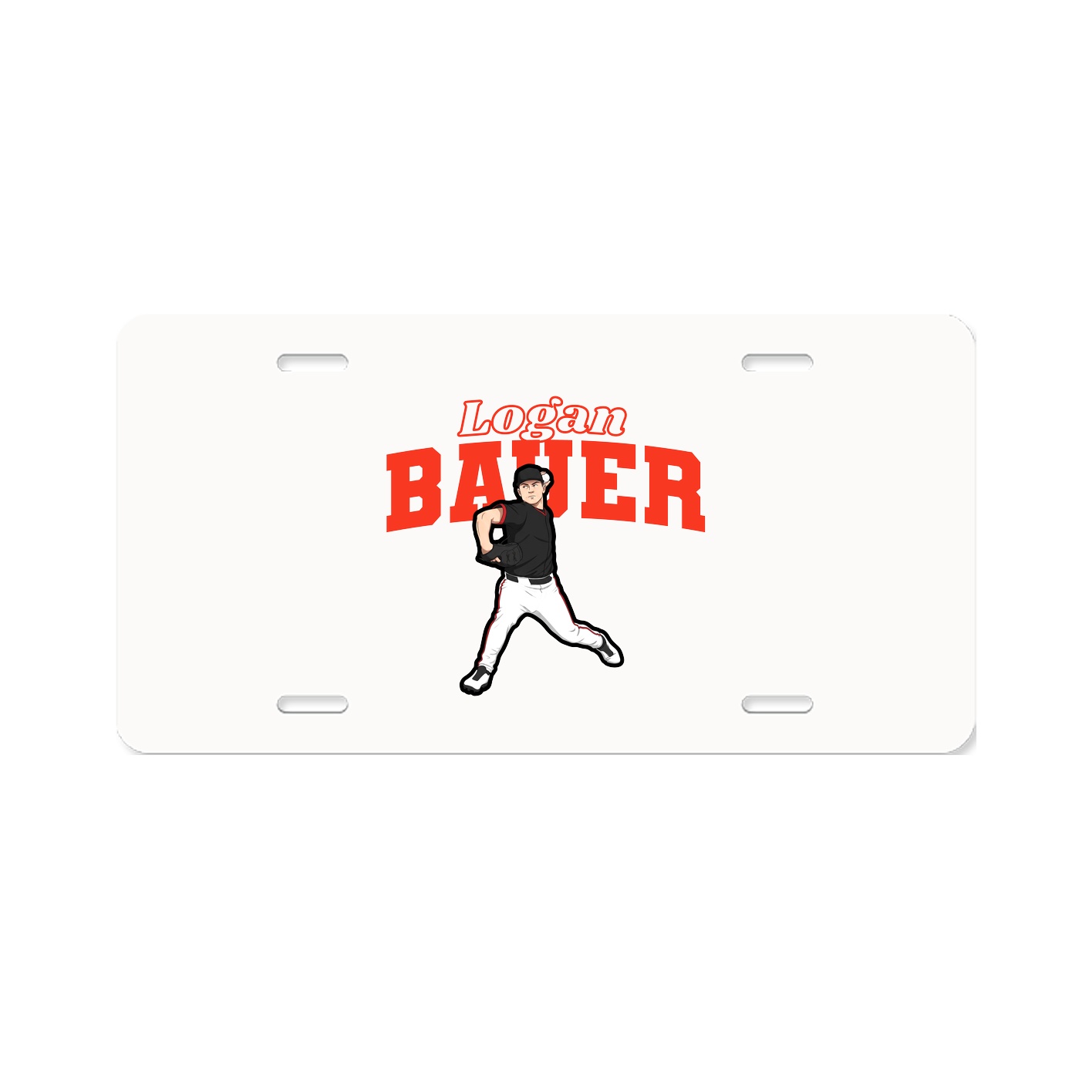 License Plate — Name Arch in Classic