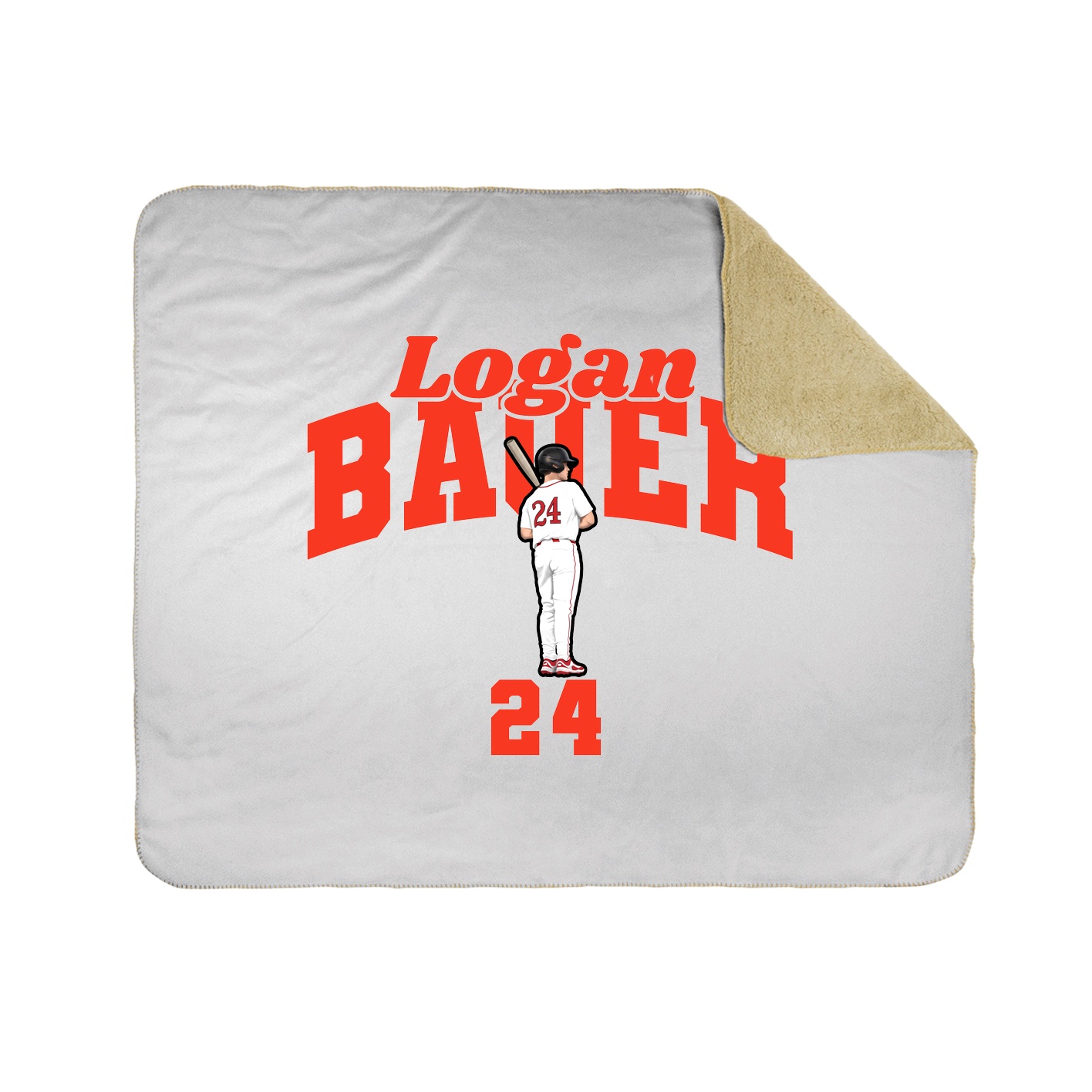 Throw Blanket — Signature Arch in White