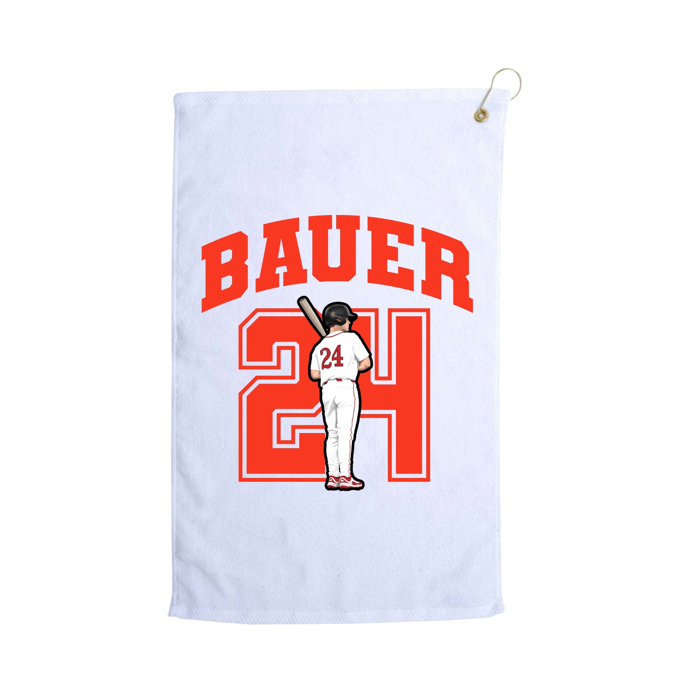 Golf Towel — Number in White