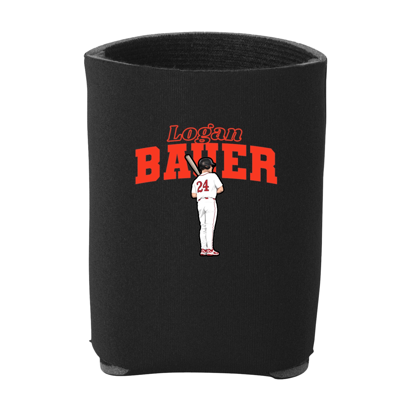Can Holder — Name Arch in Black