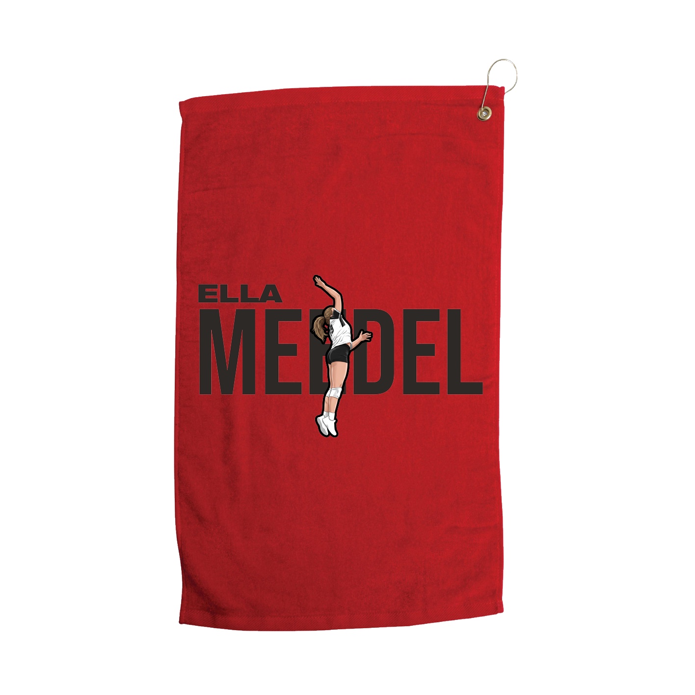 Golf Towel — Player Name in Red