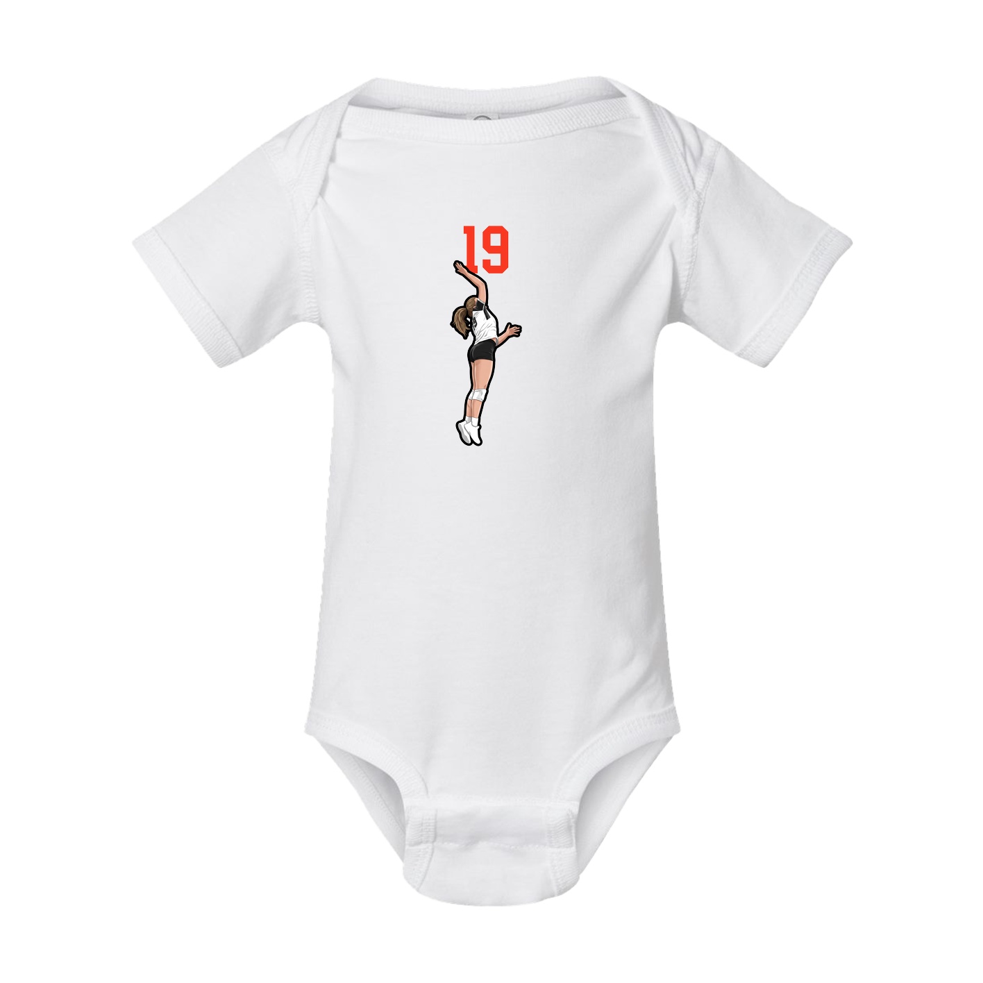 Baby Onesie — Number Top in White