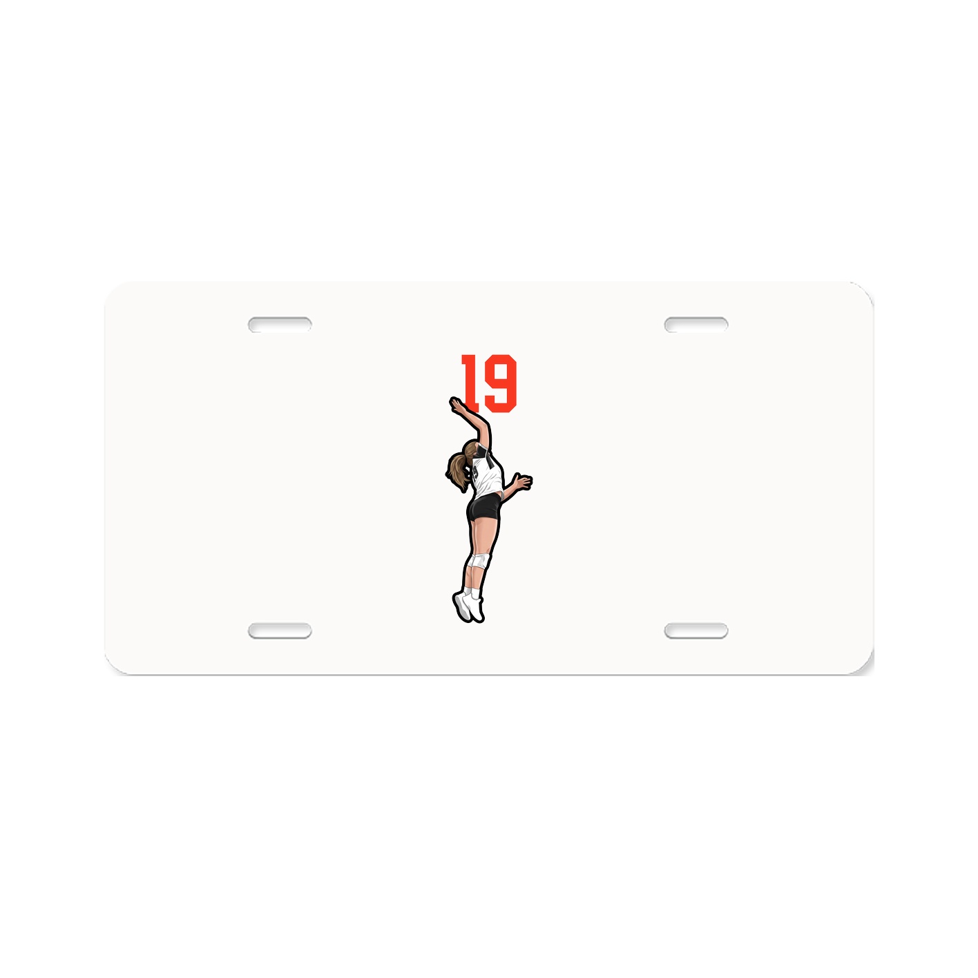 License Plate — Number Top in Classic