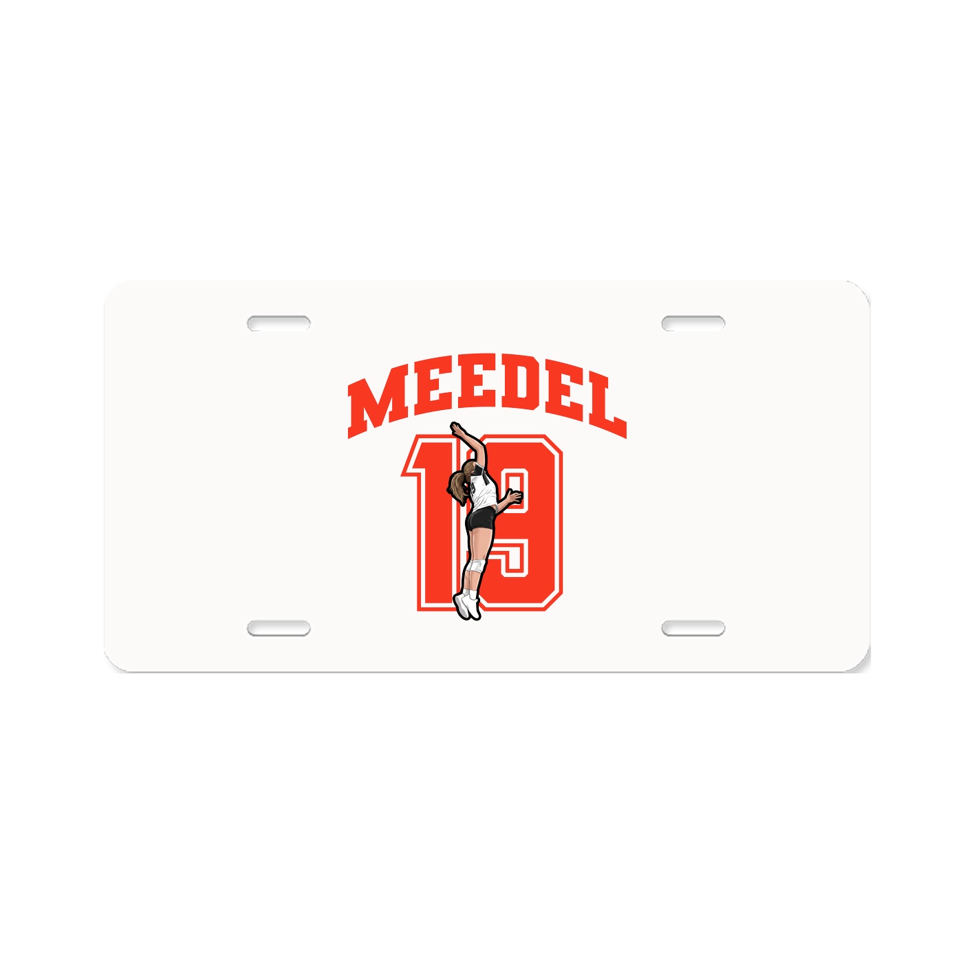 License Plate — Number in Classic