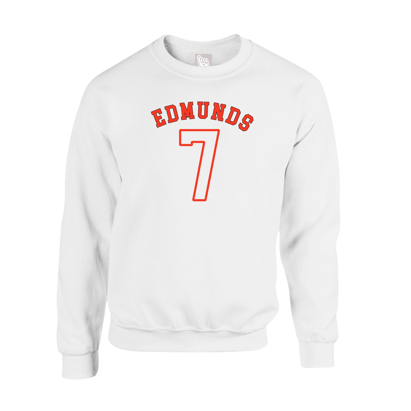 Fleece Crew — Shirsey Arch in White