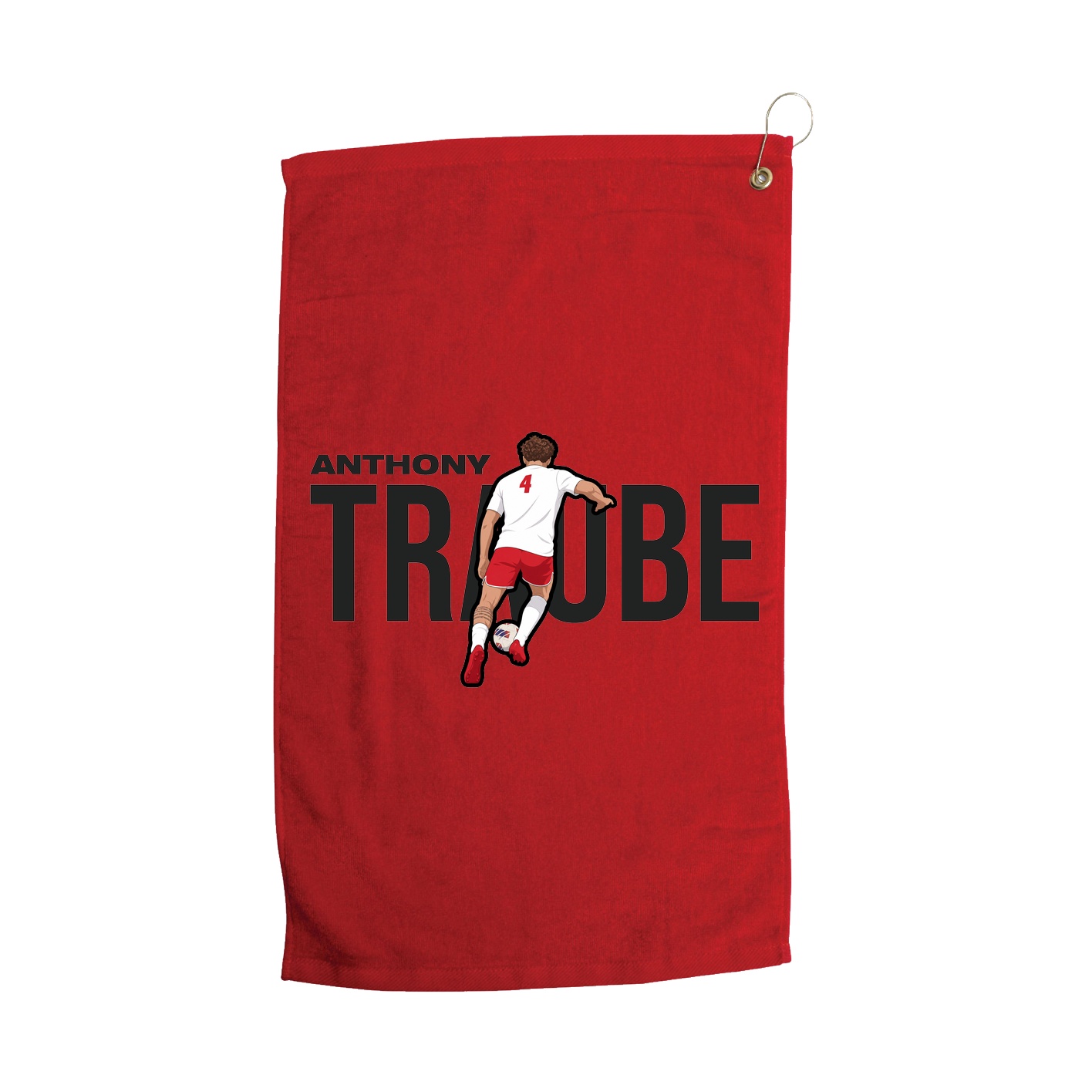 Golf Towel — Player Name in Red