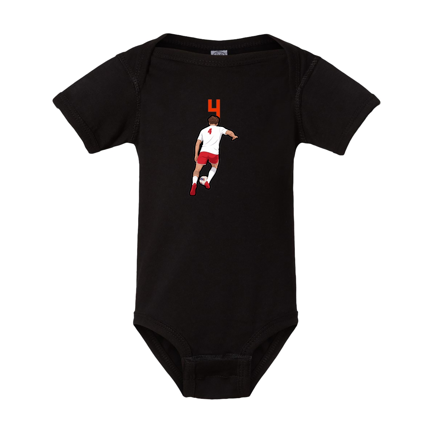 Baby Onesie — Number Top in Black