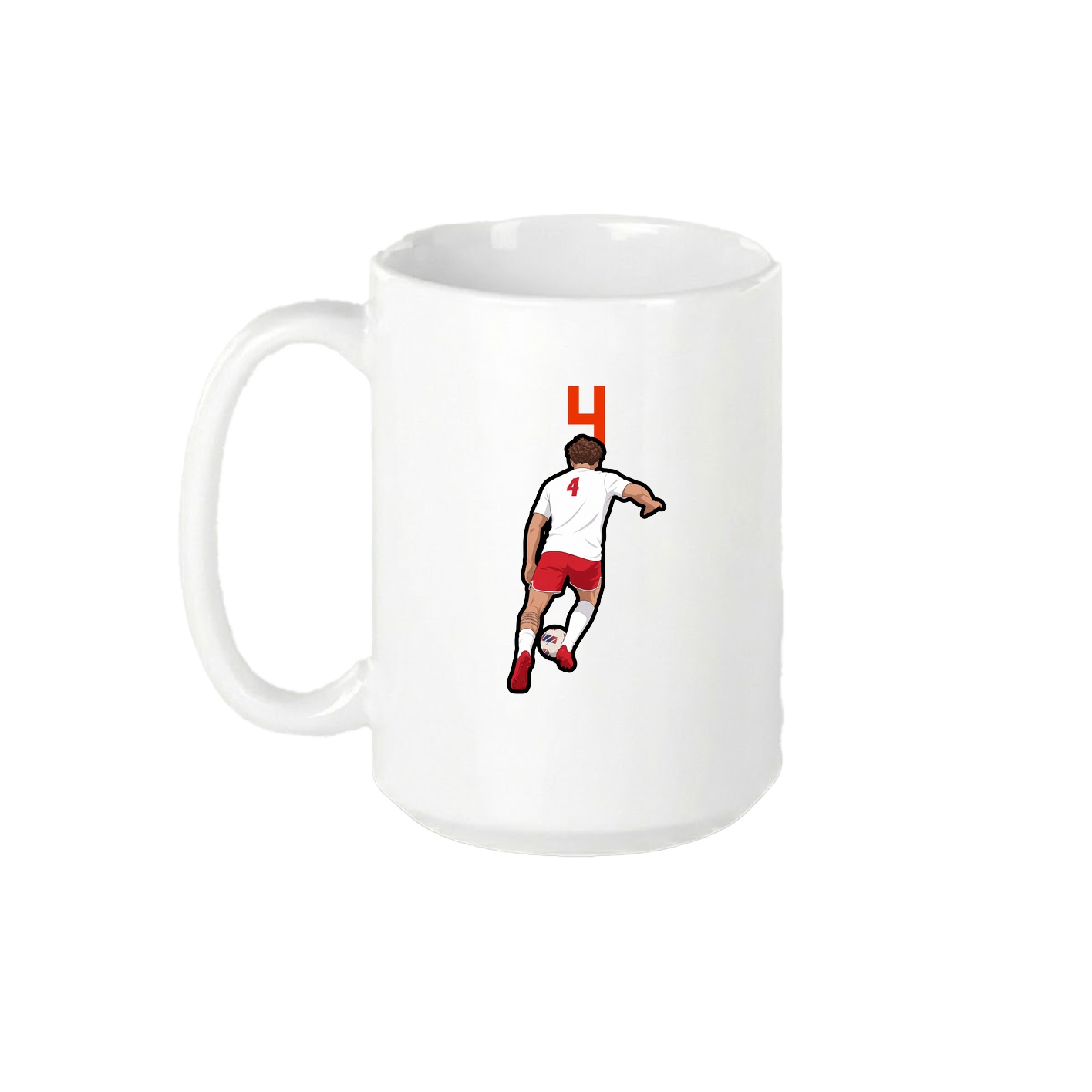 15oz Coffee Mug — Number Top in White