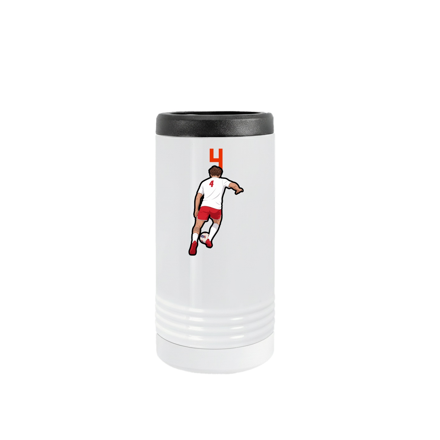 Slim Beverage Holder — Number Top in White