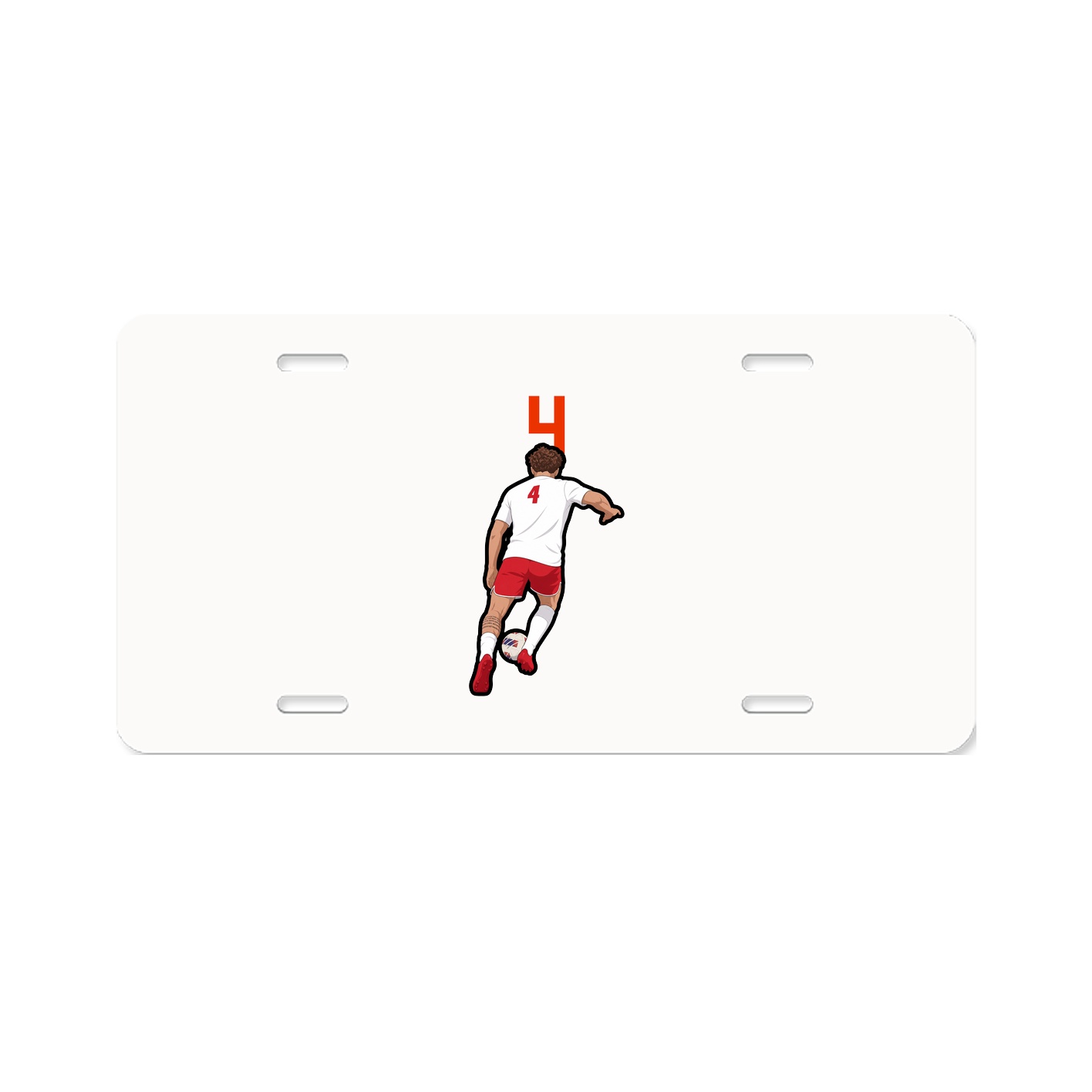 License Plate — Number Top in Classic