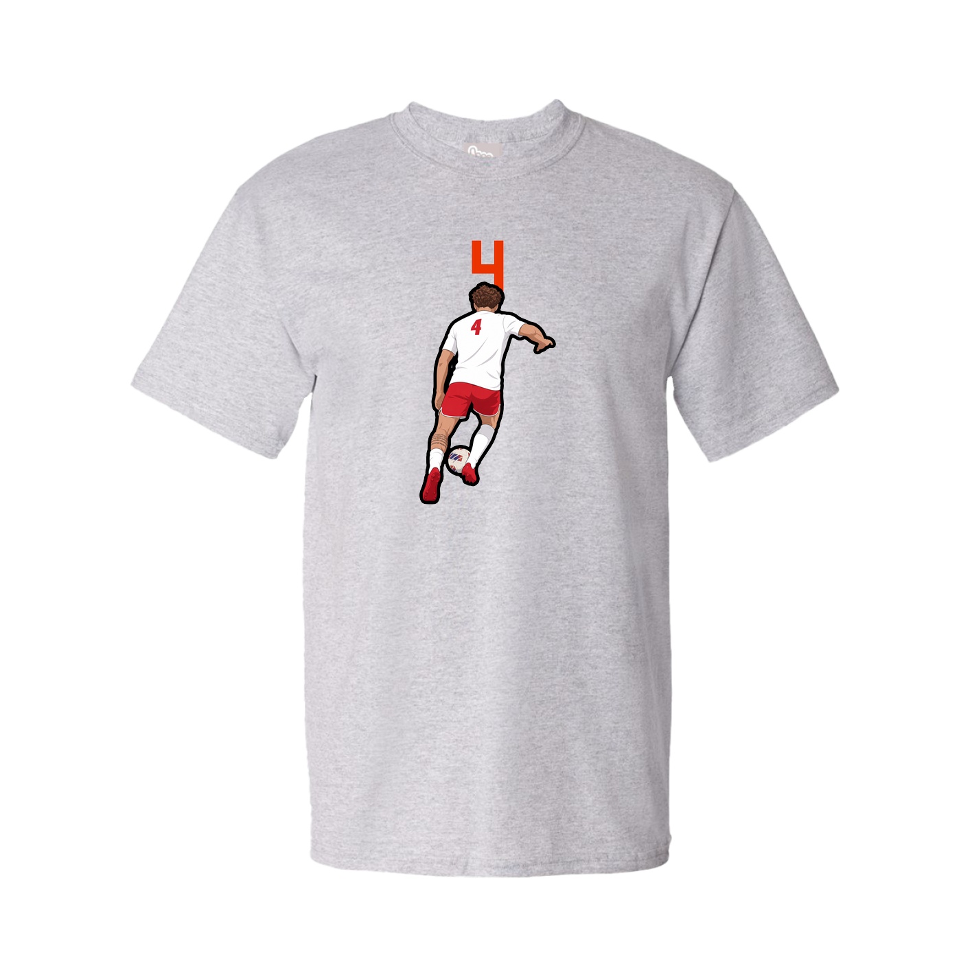 Tee — Number Top in Grey
