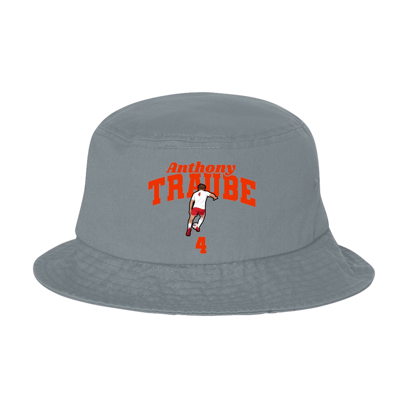 Bucket Cap — Signature Arch in Grey
