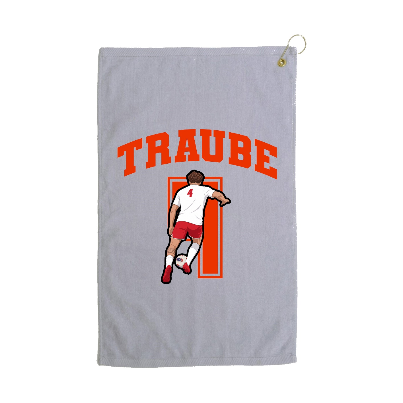 Golf Towel — Number in Grey