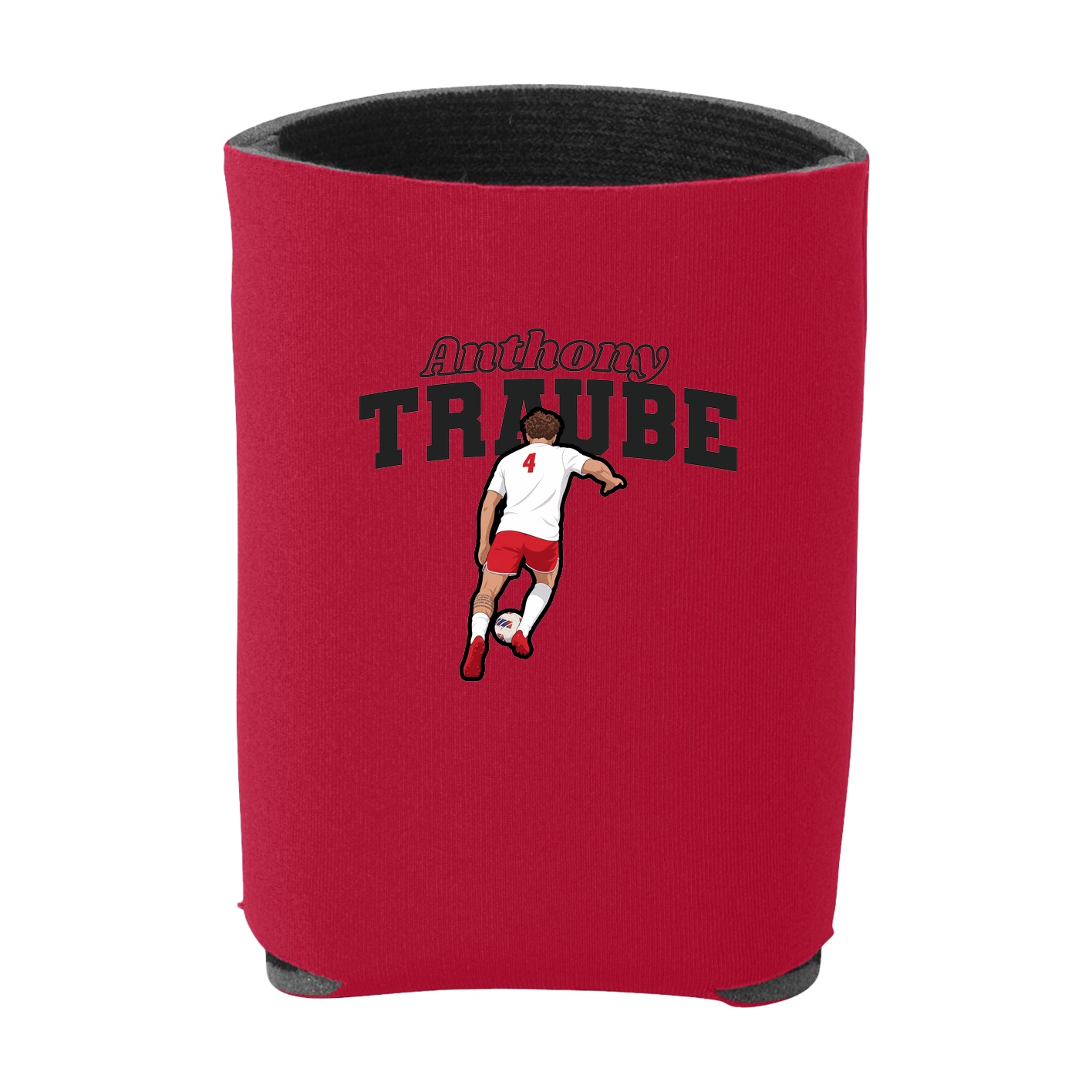 Can Holder — Name Arch in Red