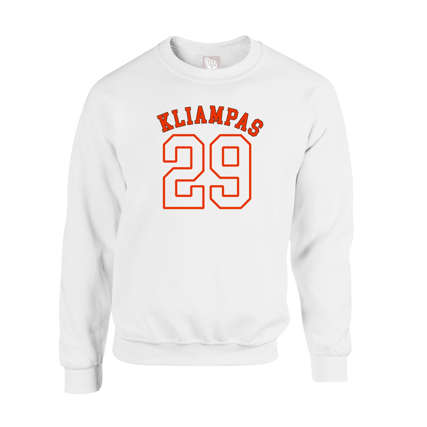 Fleece Crew — Shirsey Arch in White