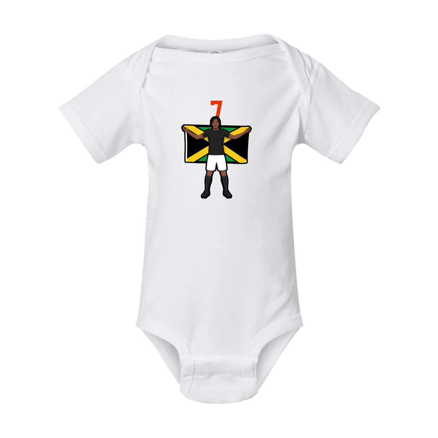 Baby Onesie — Number Top in White