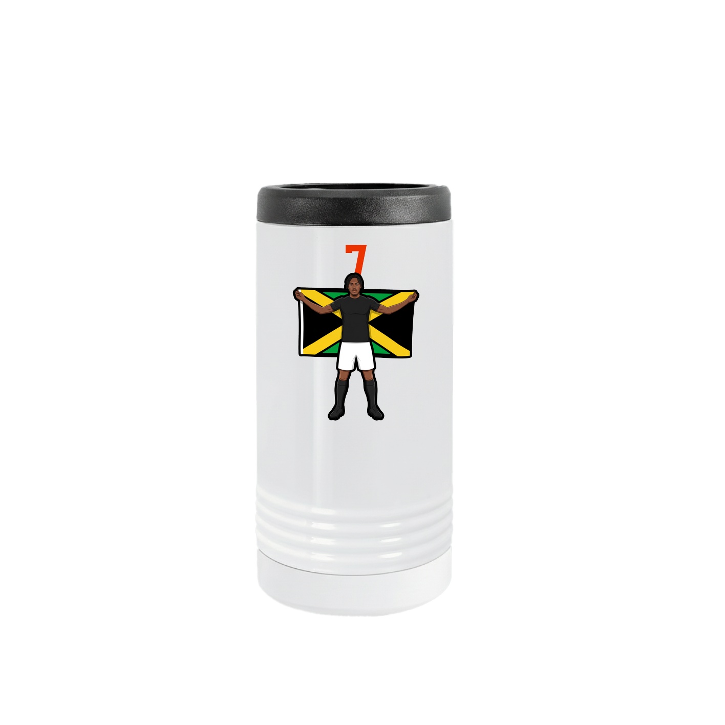 Slim Beverage Holder — Number Top in White