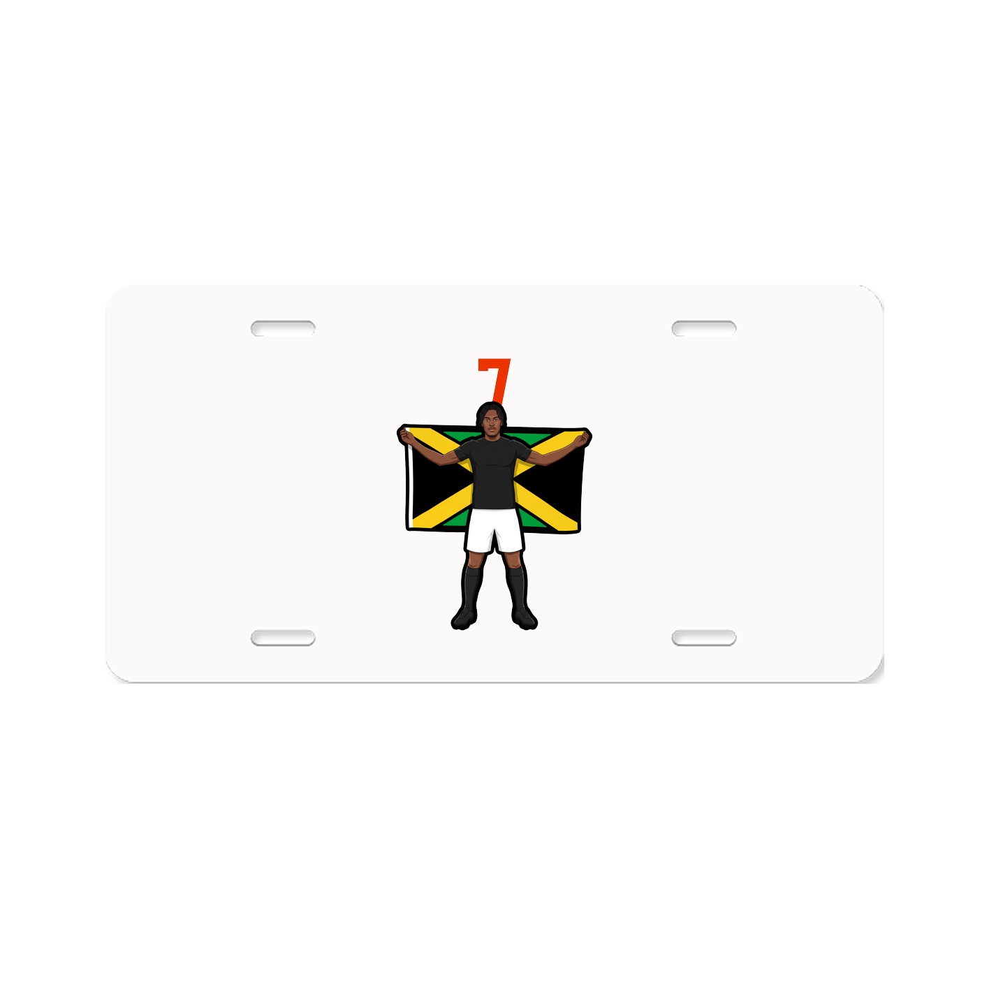License Plate — Number Top in Classic