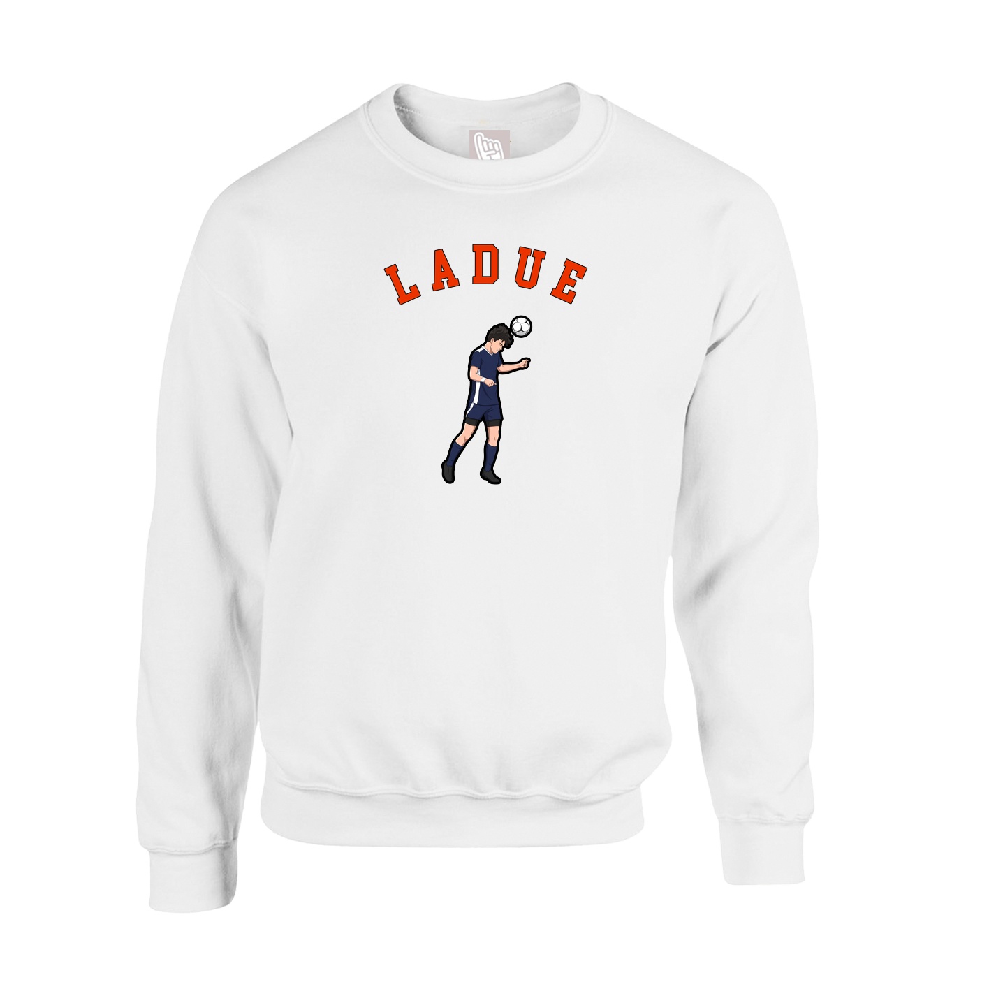 Fleece Crew — Shirsey Arch in White