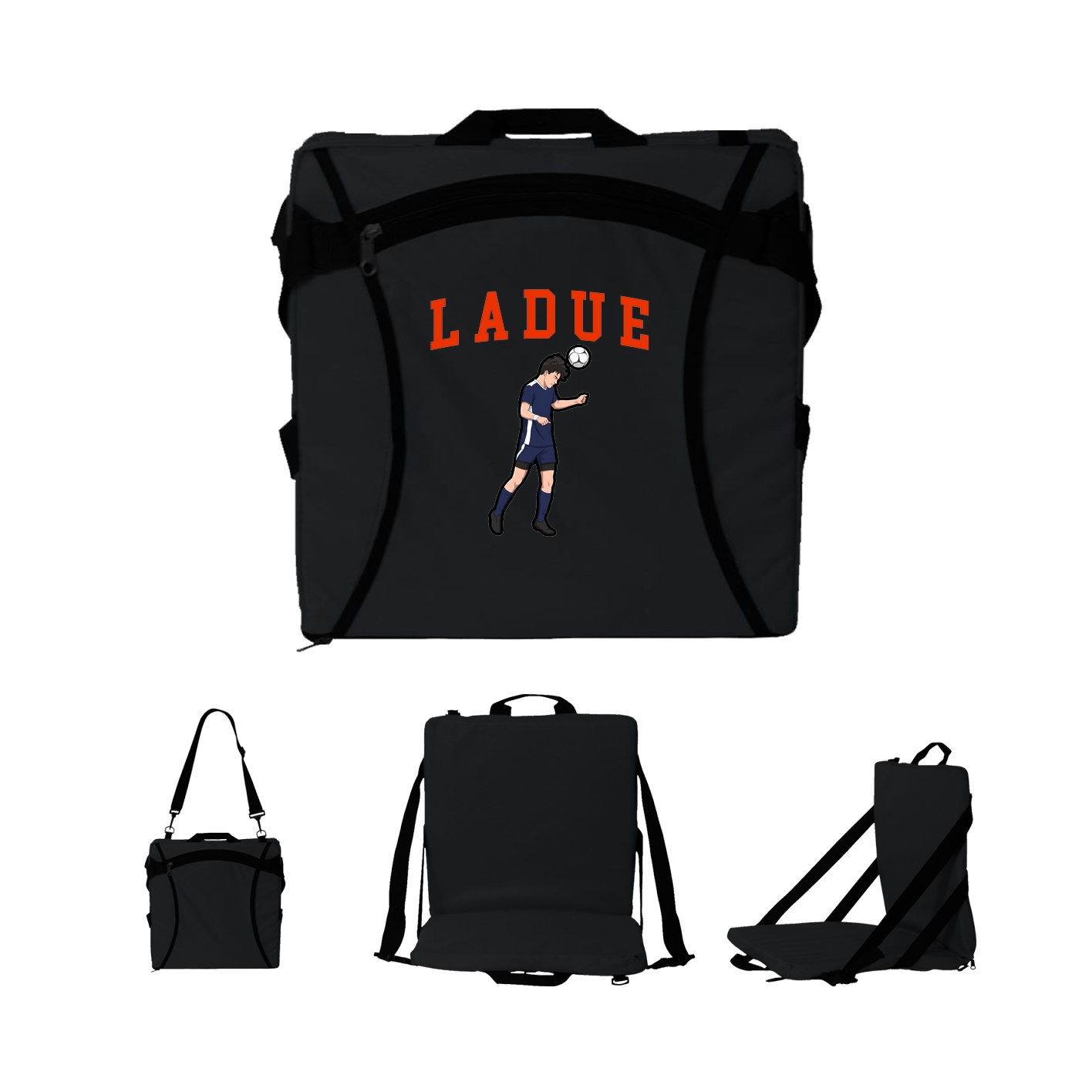 Folding Stadium Seat — Shirsey in Black