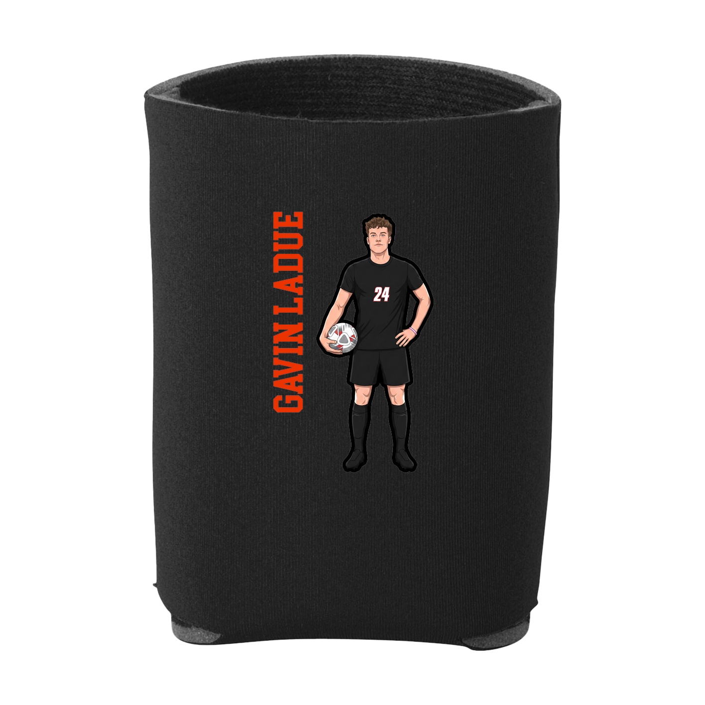 Can Holder — Name Vertical in Black