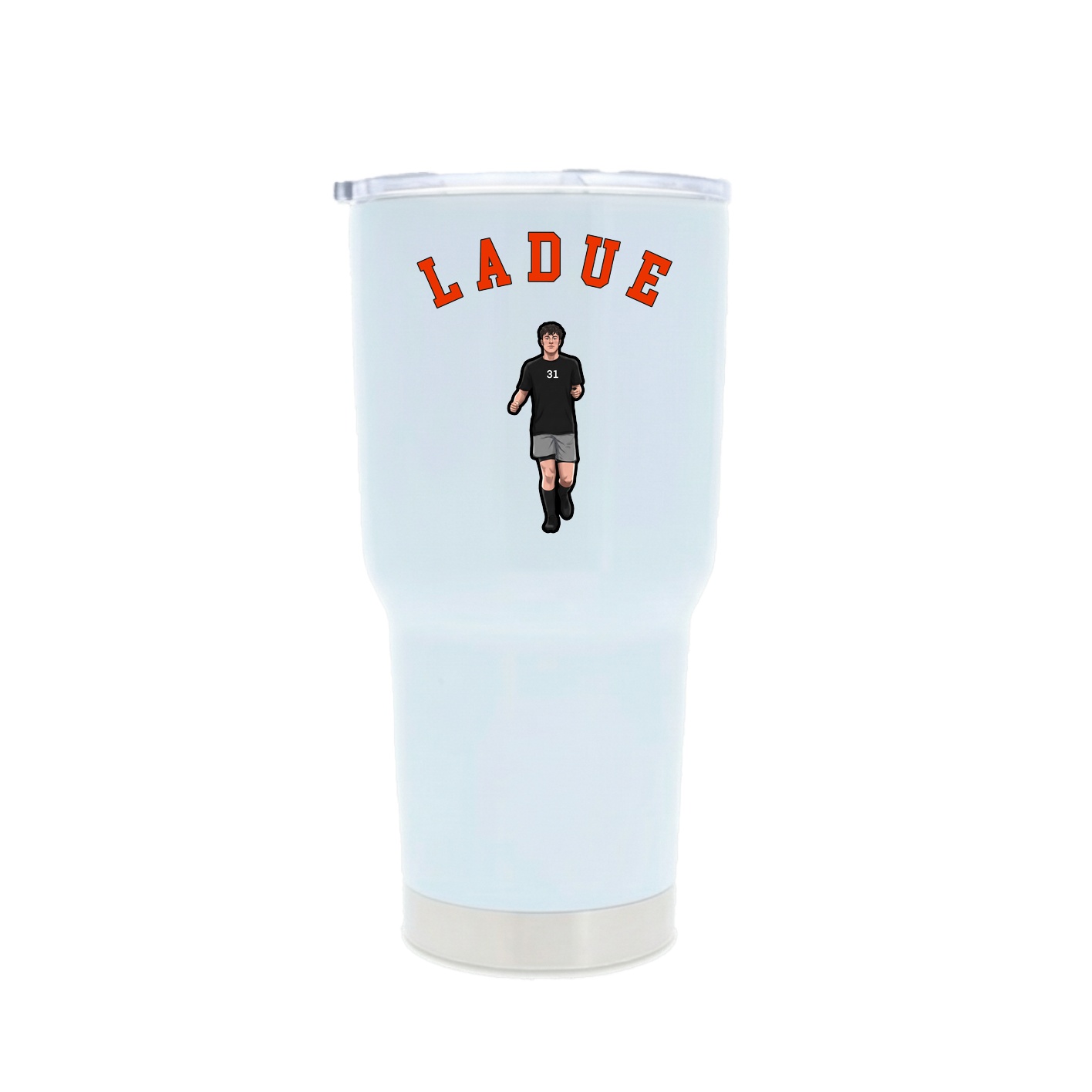 30oz Stainless Steel Tumbler — Shirsey Arch in White