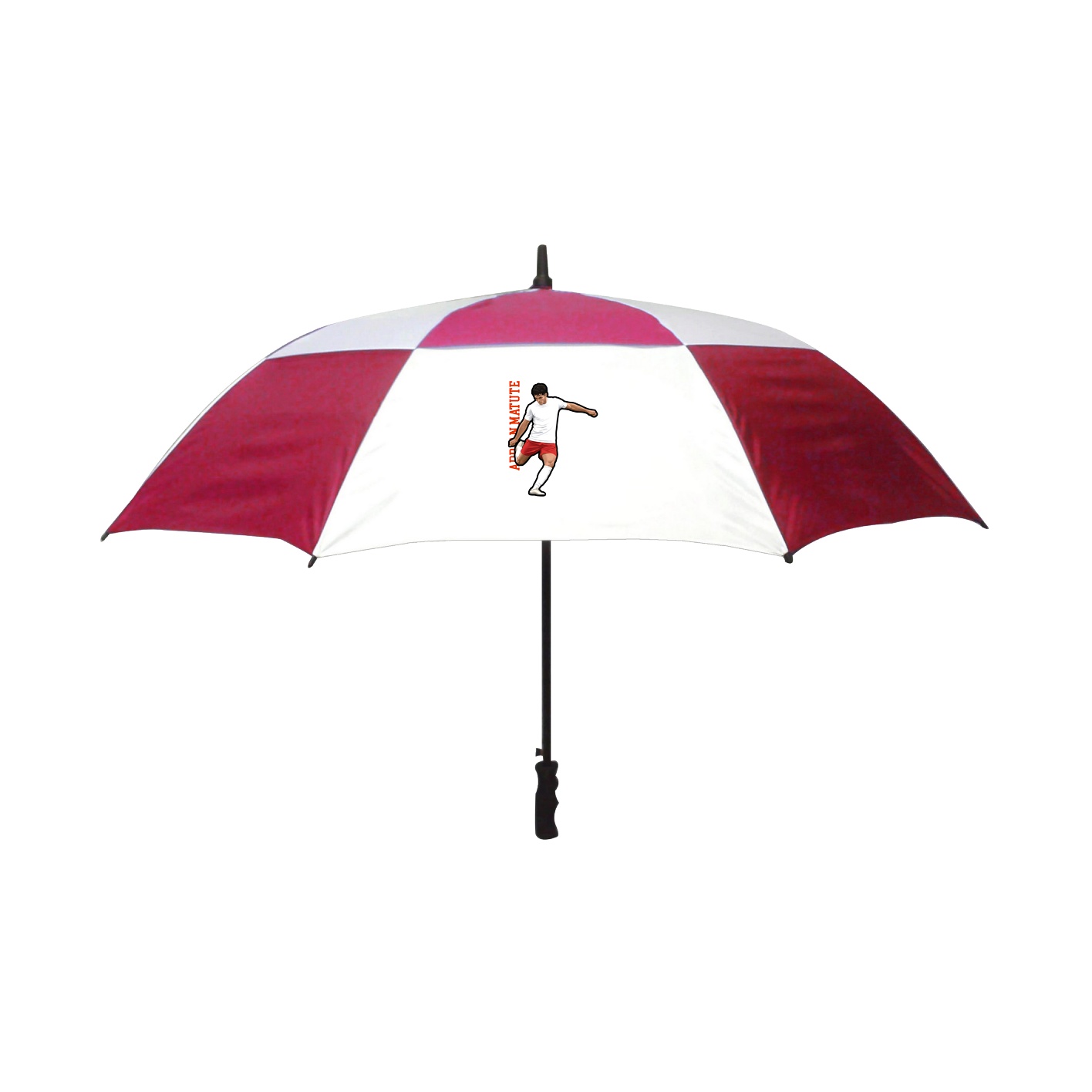Golf Umbrella — Name Vertical in Red