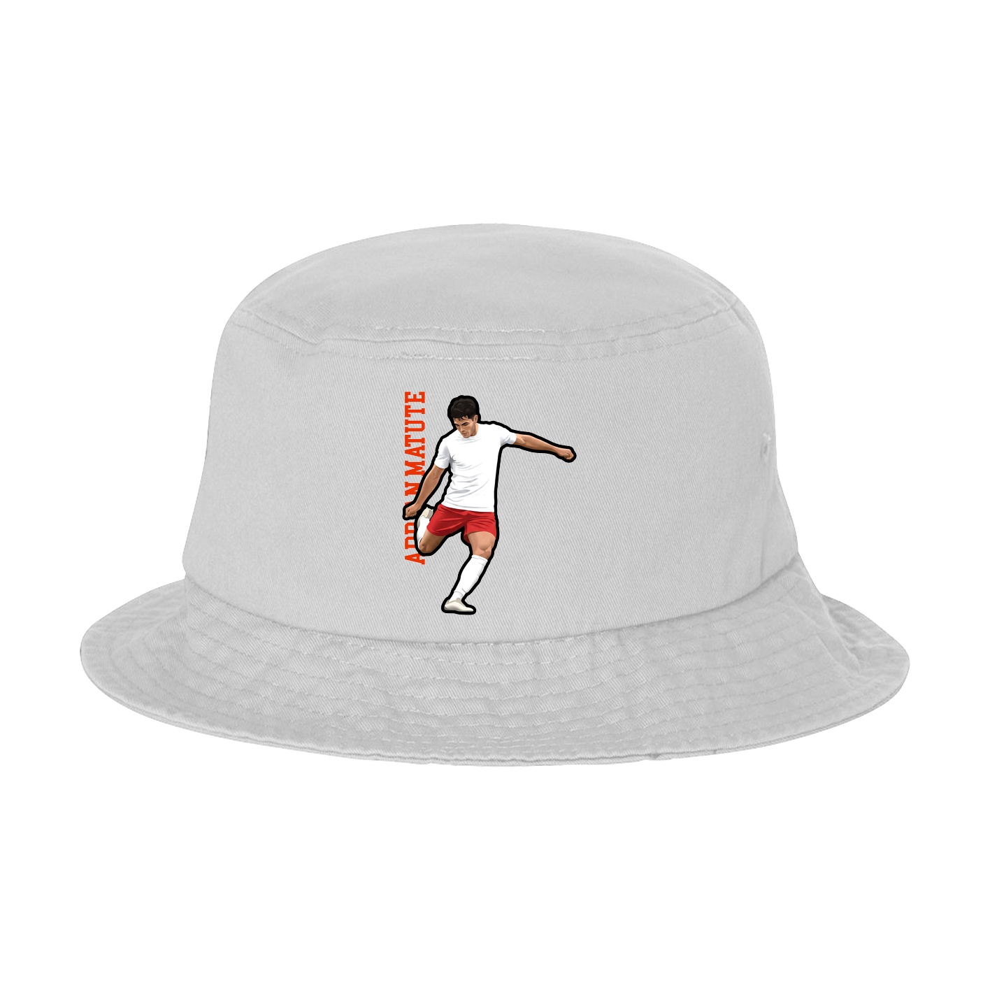 Bucket Cap — Name Vertical in White