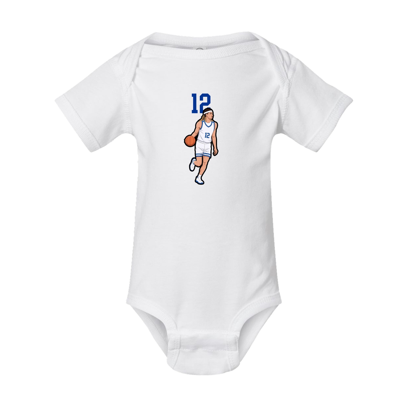 Baby Onesie — Number Top in White