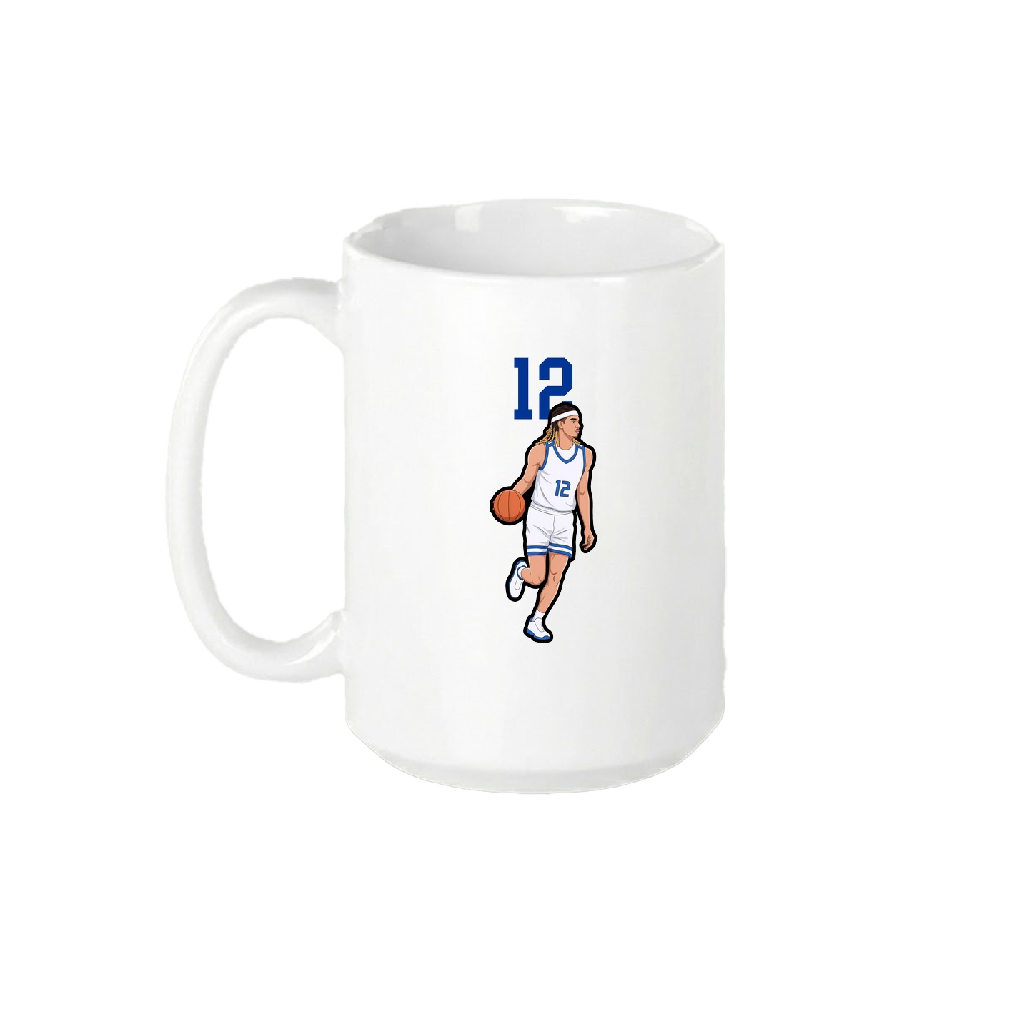 15oz Coffee Mug — Number Top in White