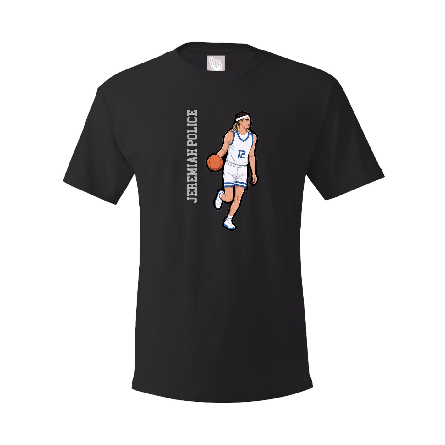 Tee — Name Vertical in Black