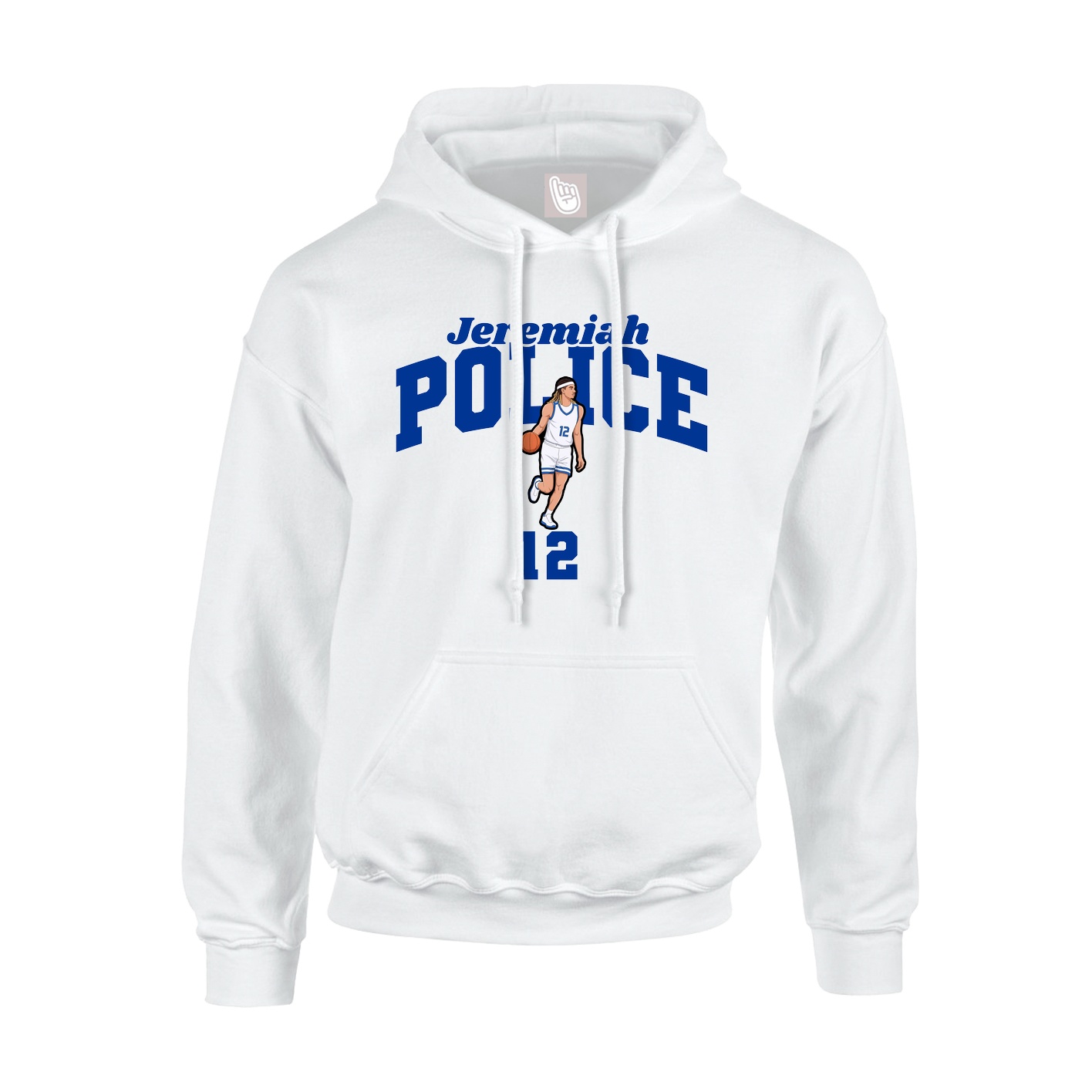 Hoodie — Signature Arch in White