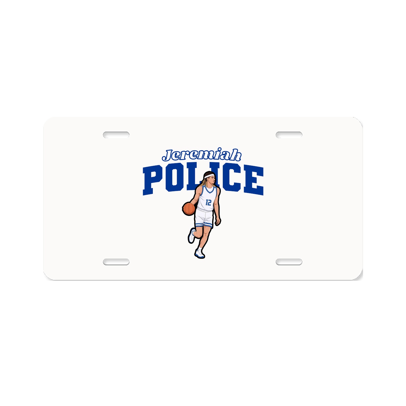 License Plate — Name Arch in Classic