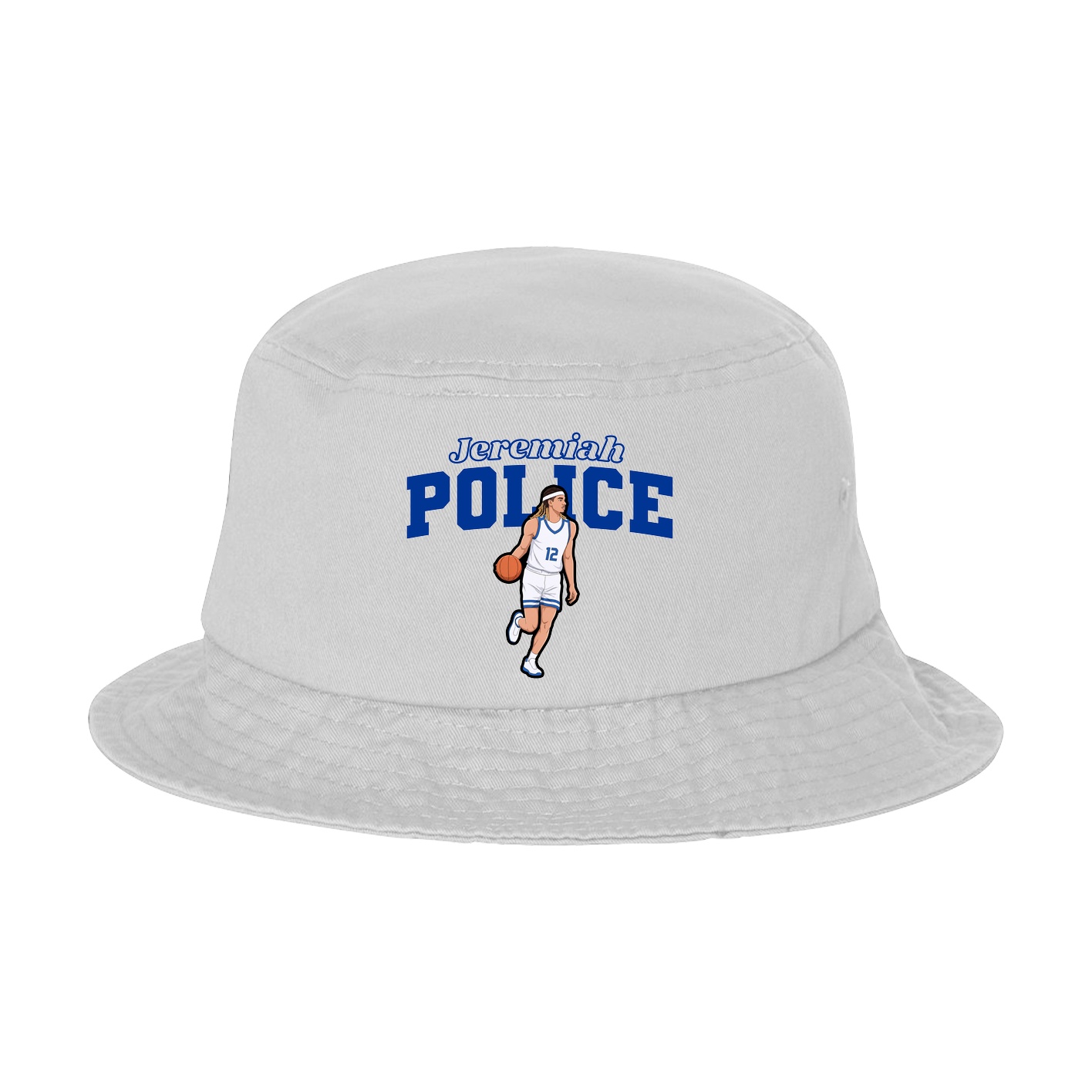 Bucket Cap — Name Arch in White