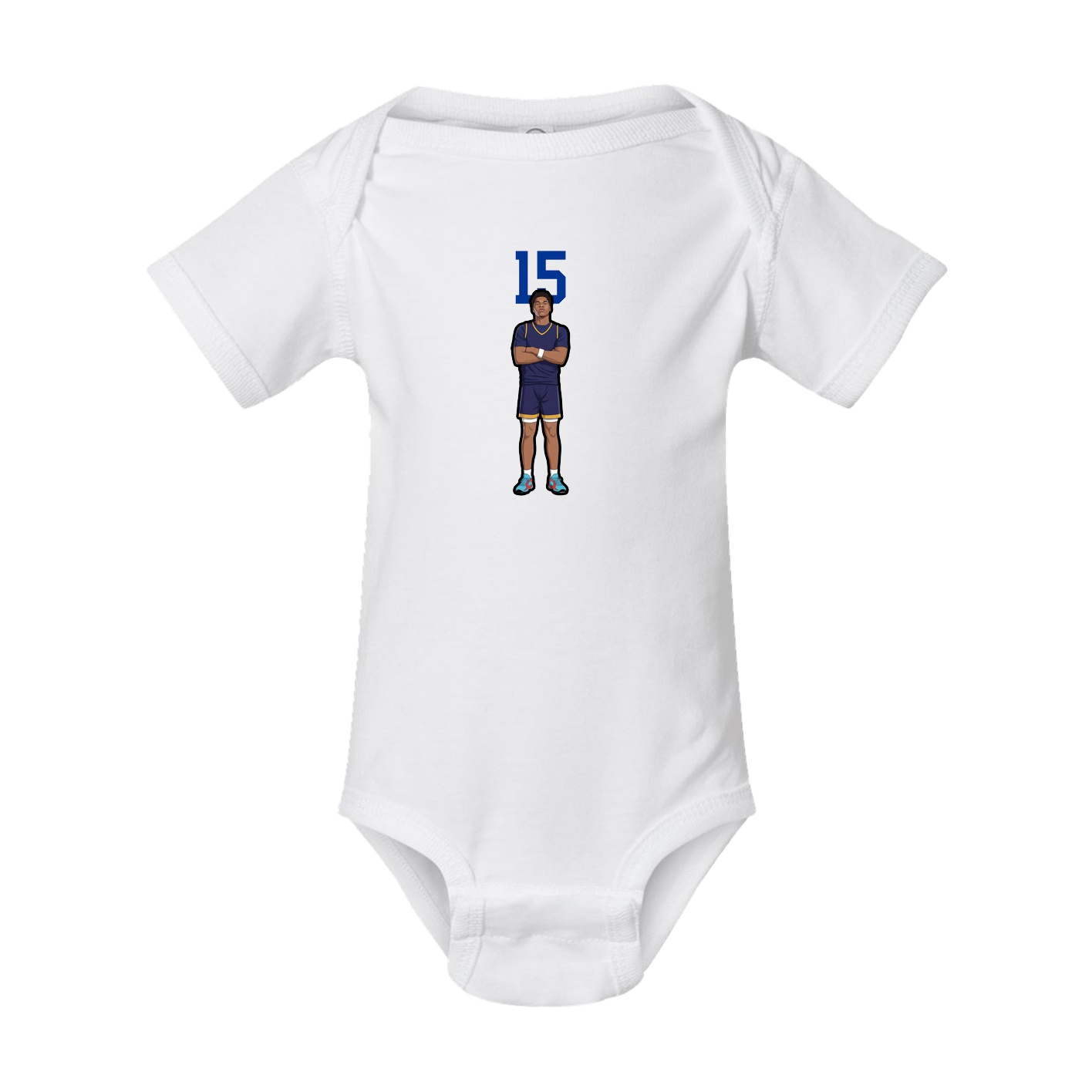 Baby Onesie — Number Top in White