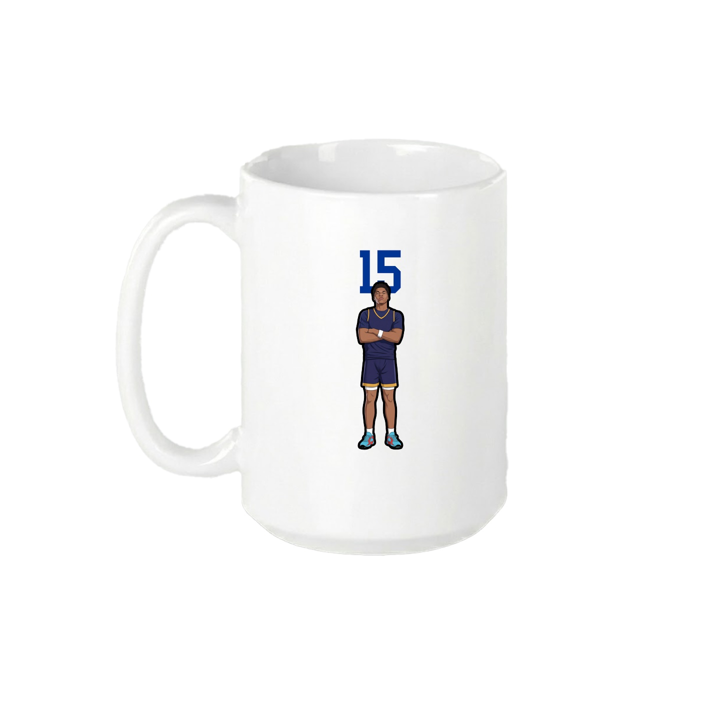 15oz Coffee Mug — Number Top in White