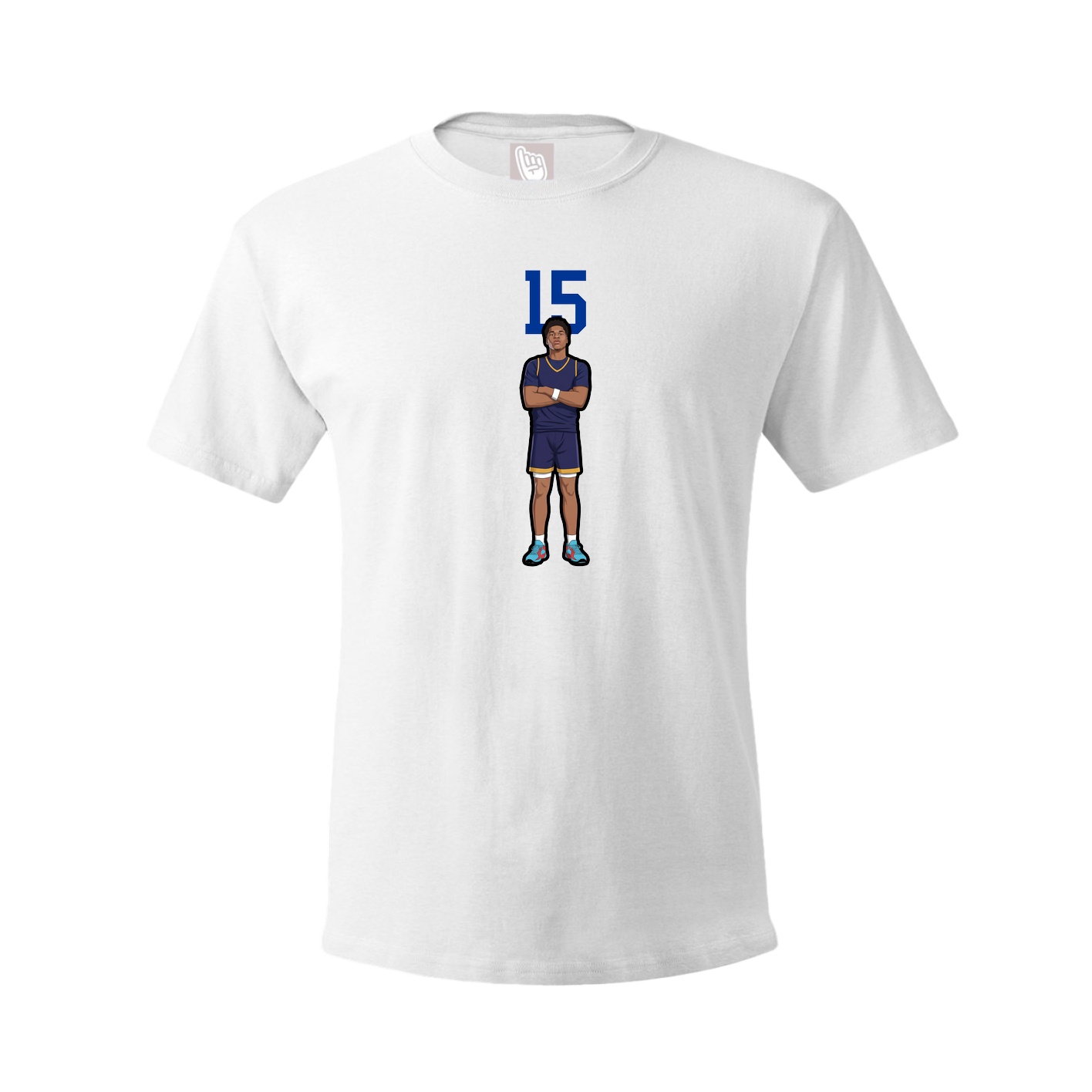 Youth Tee — Number Top in White