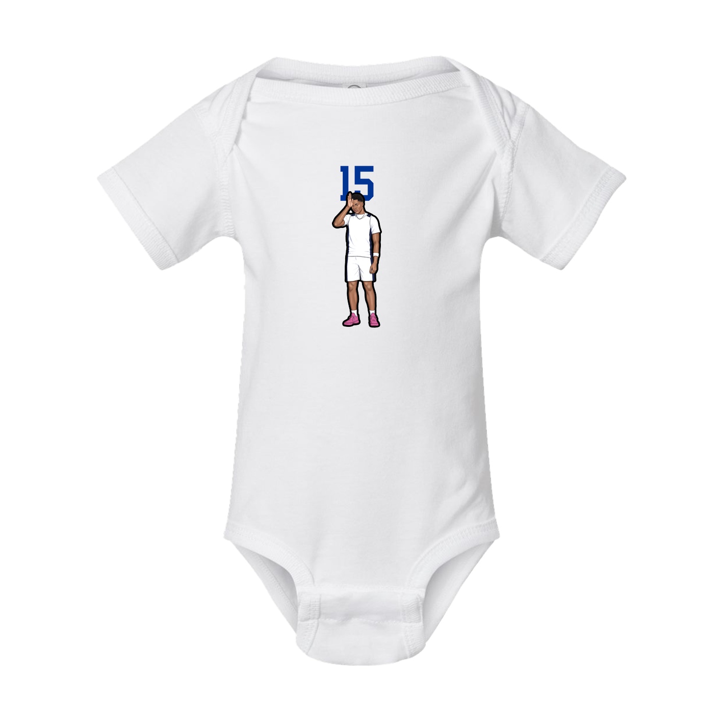 Baby Onesie — Number Top in White